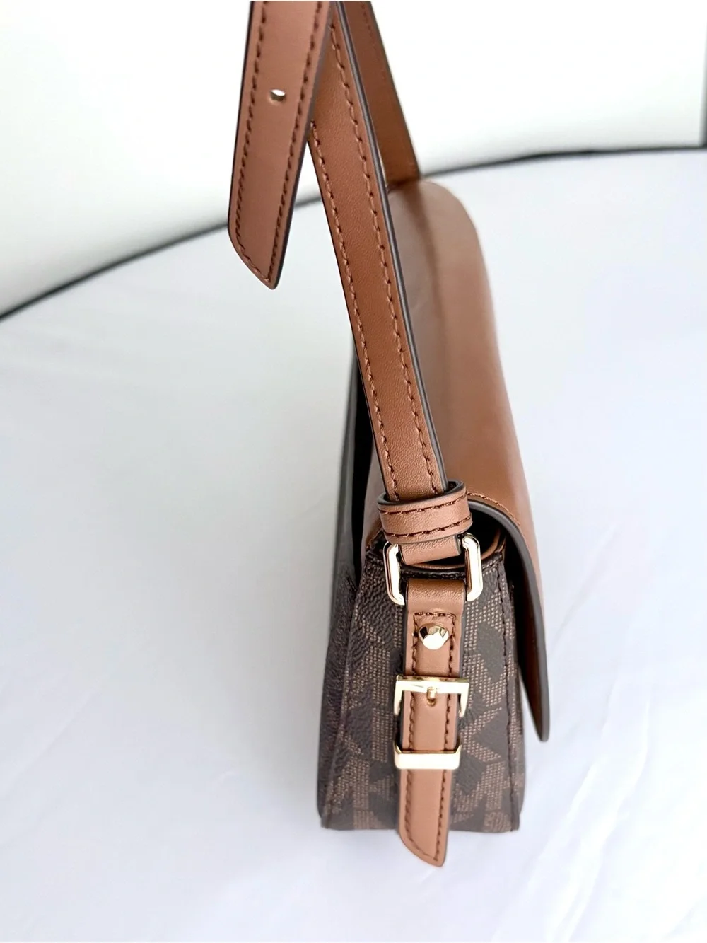 Michael Kors Tan and Brown  Crossbody Bag
